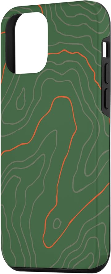 Backcountry Topo Guide Orange Lines Topographical Map Case - Image 2