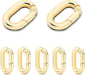 10Pack 5/8 Inch Small Oval Carabiner, Metal Spring Tiny Carabiner Clips by CooBigo