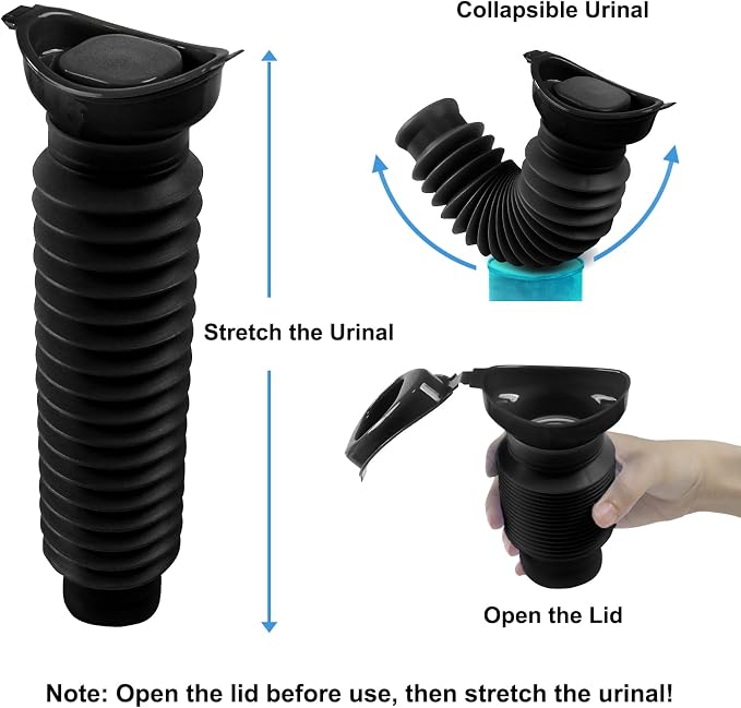 Pee Bottles for Men, Portable Urinal for Men, Collapsible Urine Bottle 750ML - Image 7