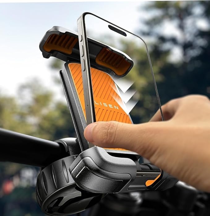 LISEN Ebike Phone Holder Mount Bike Cell Phone Holder Handlebars fit Adults Kids by Lisen