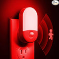 L LOHAS LED Red Night Light Plug in, Motion Sensor Night Light by LLOHASLED