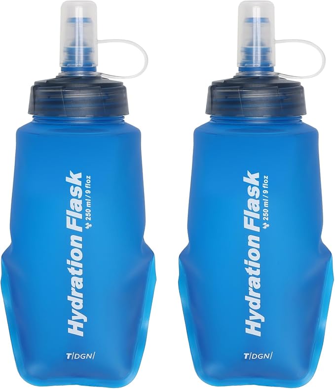 Azarxis TPU Soft Flask Collapsible Water Bottle Running Folding Gel Water by DesignedforOutdoorSports