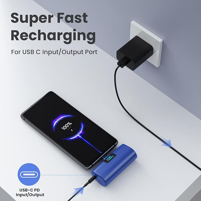 Portable Charger for iPhone 17/16/15 Series, 5200mAh PD USB C Power Bank - Image 3