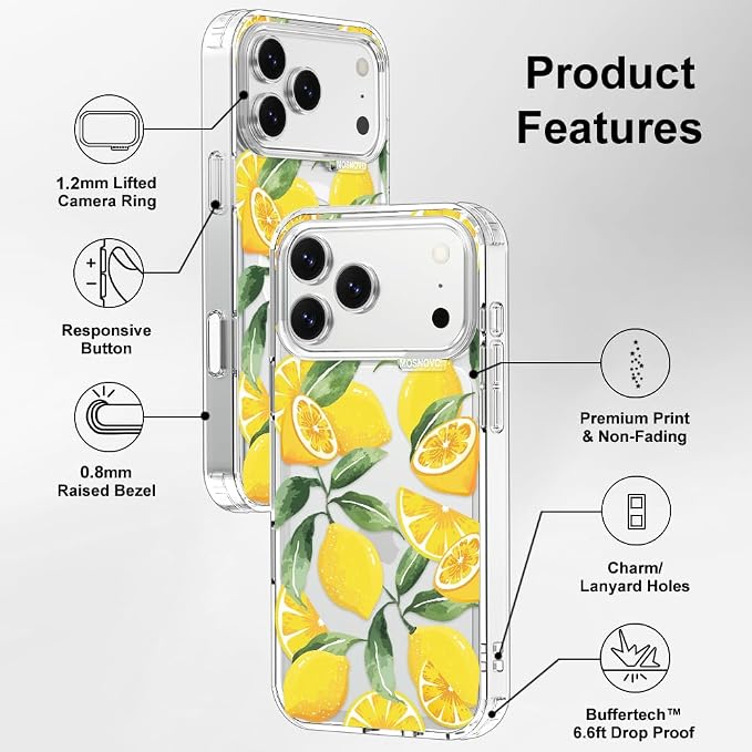 MOSNOVO for iPhone 17 Pro Max Case | Military Grade 6.6ft Drop Tested | Camera - Image 7