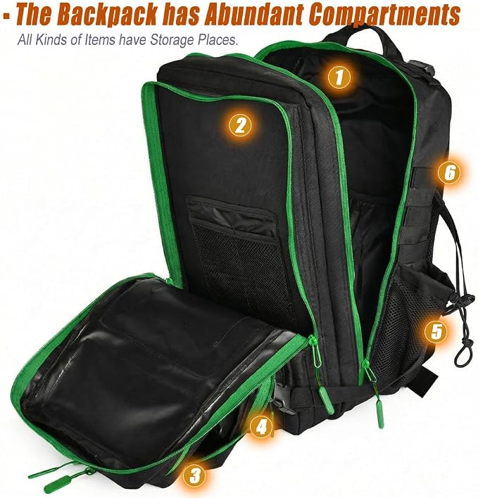 45L Tactical Backpack for Men Women, Military Assault Pack - Image 3