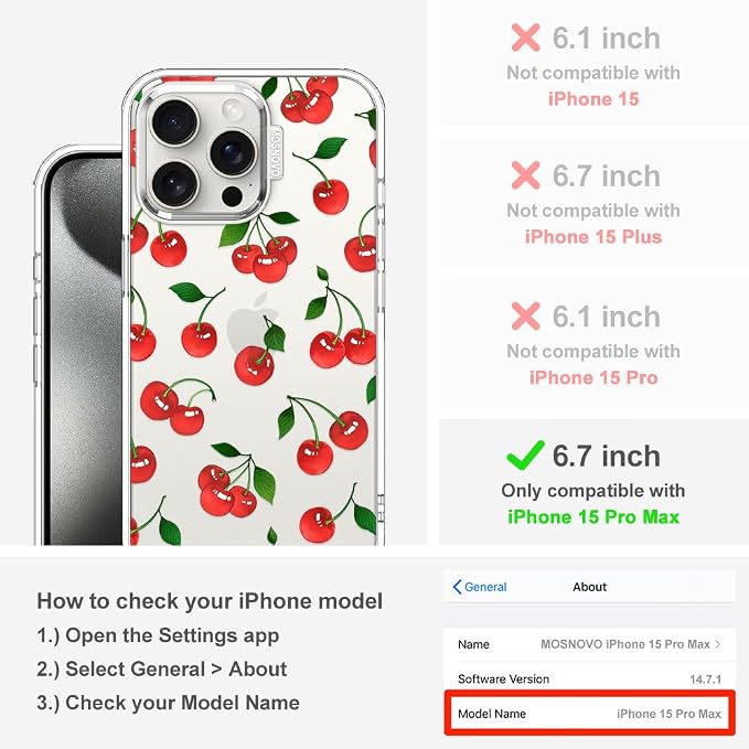 MOSNOVO Case for iPhone 15 Pro Max - Image 2