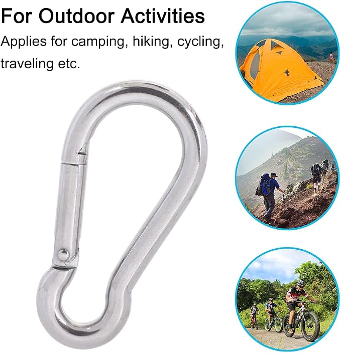 PROND Carabiner Clip, Heavy Duty Carabiner Clips, 316 Stainless Steel Carabiner - Image 3