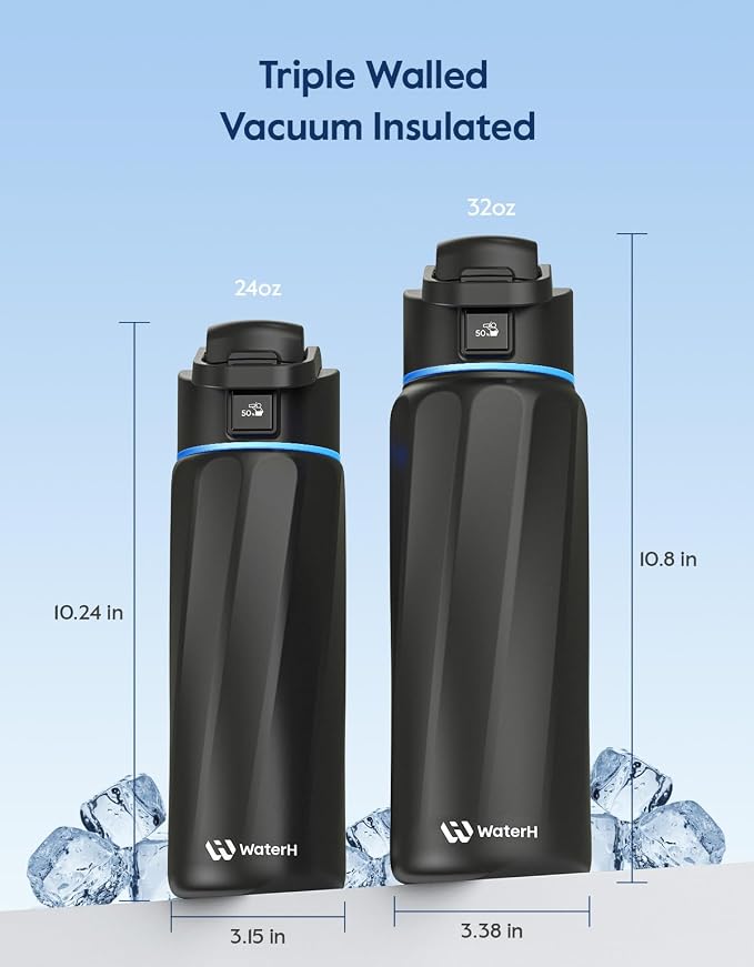 BOOST Smart Water Bottle with Reminder & Tracker, Double Wall Vacuum Insulated - Image 4