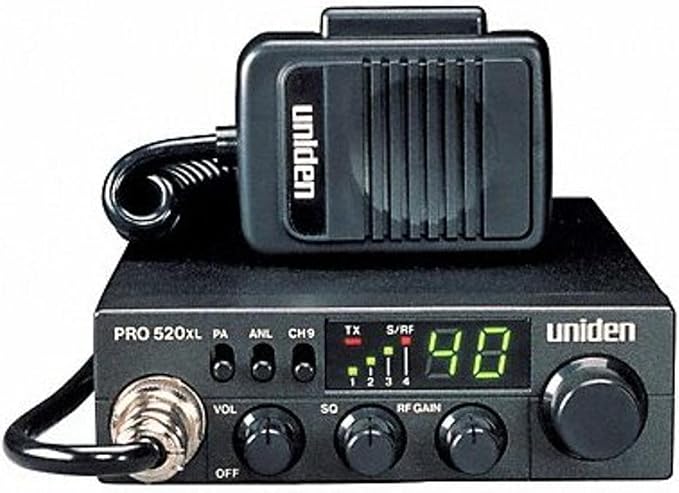 Uniden PRO520XL Pro Series 40-Channel CB Radio. Compact Design. ANL Switch and by Uniden