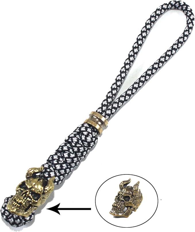 Knife Lanyards with Brass Beads, Paracord Lanyard, Tactical Lanyard - Image 3