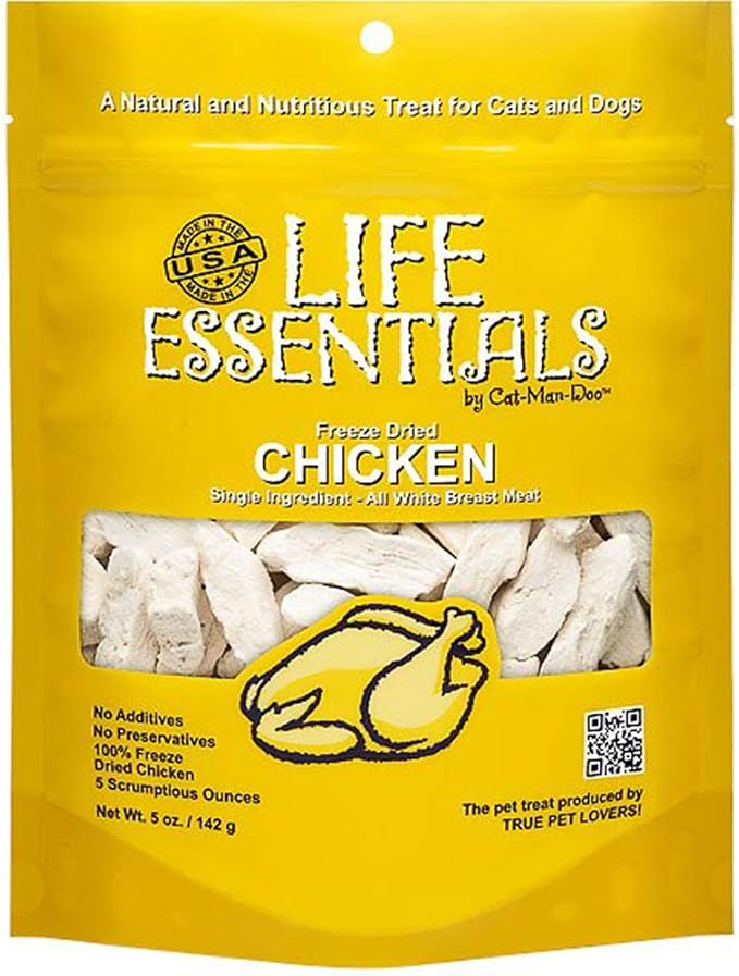 Life Essentials by Cat-Man-Doo Freeze Dried Chicken Dog & Cat Treats, Healthy - Image 4