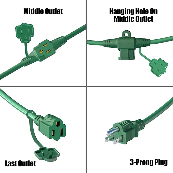 Eversimpleinc 50FT Outdoor Extension Cord - Image 4
