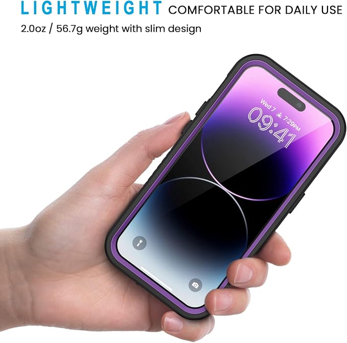 Lanhiem for iPhone 14 Pro Case, IP68 Waterproof Dustproof Shockproof - Image 4