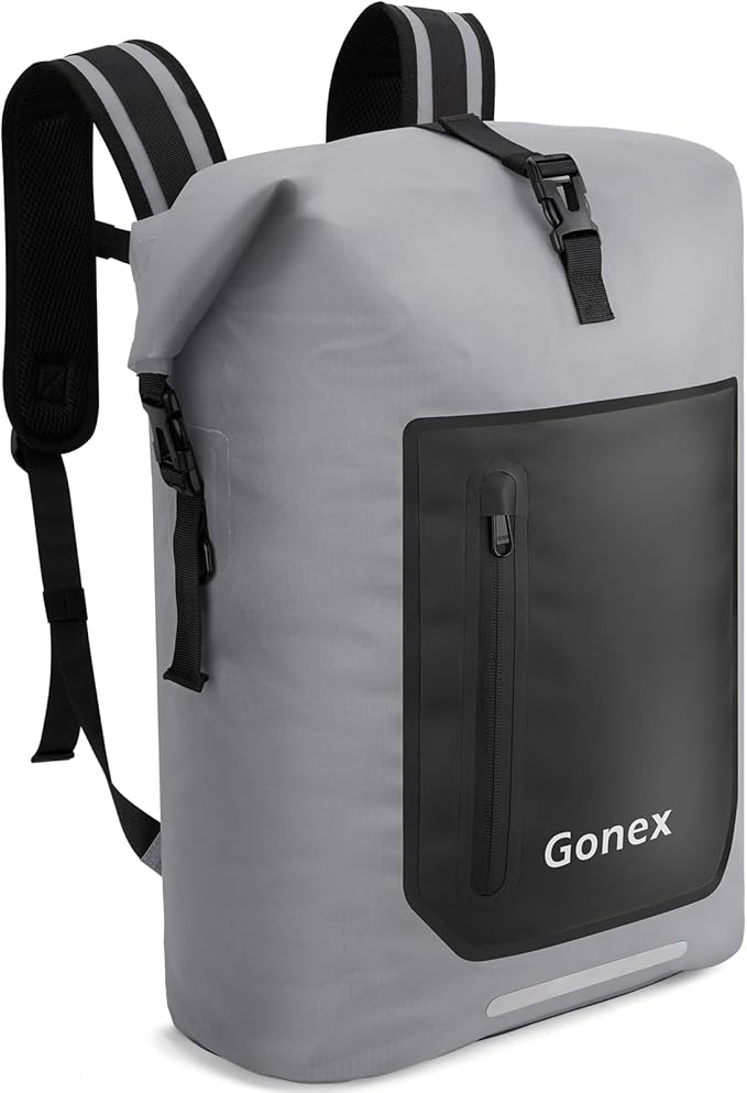 Gonex Ultralight Waterproof TPU Backpack, 55L Roll Top Dry Bag by Gonex