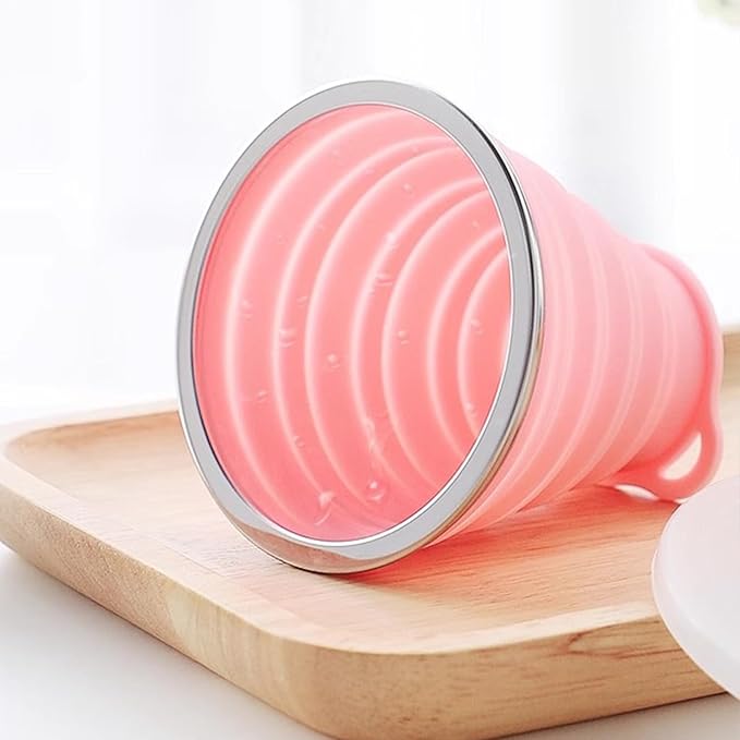 Silicone Collapsible Cups for Camping Travel, Small Portable Backpacking - Image 6