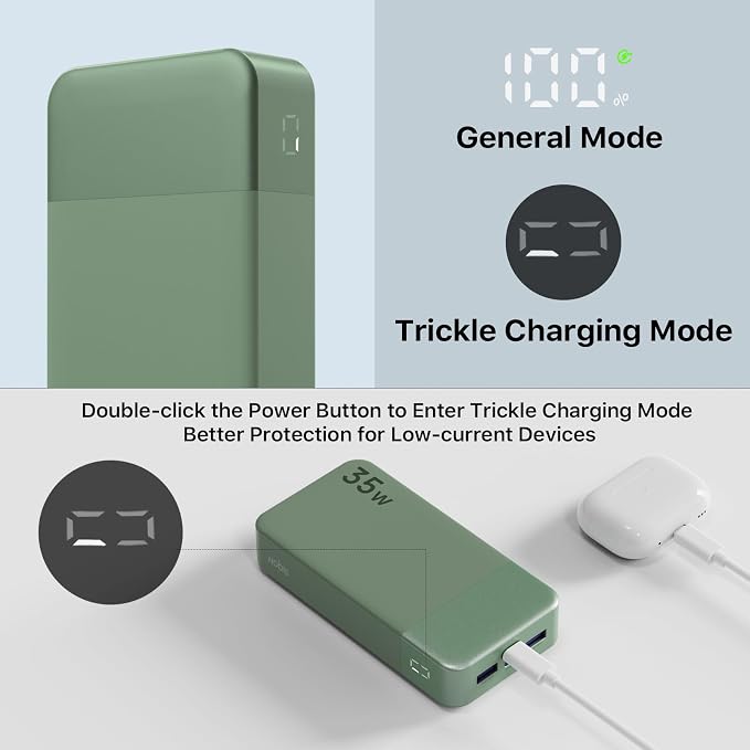 NOBIS Portable Charger, 20000mAh Power Bank, 35W Power Bank Fast Charging - Image 5