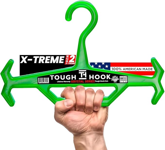 Original Xtreme KRYSTAL Translucent Heavy Duty Clear Hangers | American Made by ToughHook