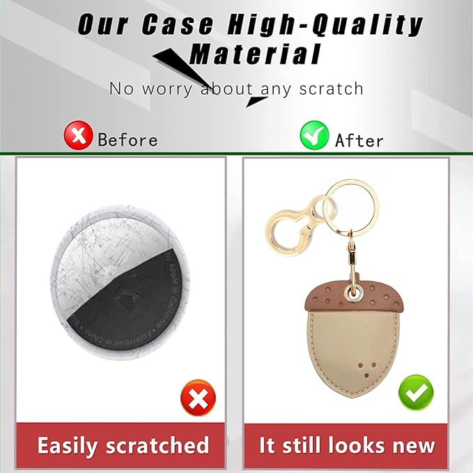 Leather Keychain Holder Case Compatible - Image 4