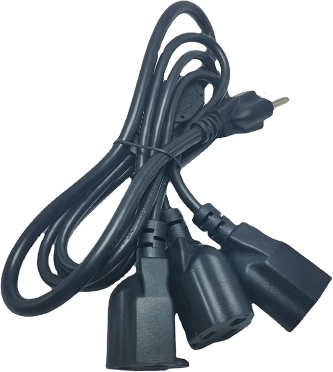 3.3FT 3 Prong 1 to 3 Extension Cord Splitter, Indoor Outdoor Power Cable - Image 6