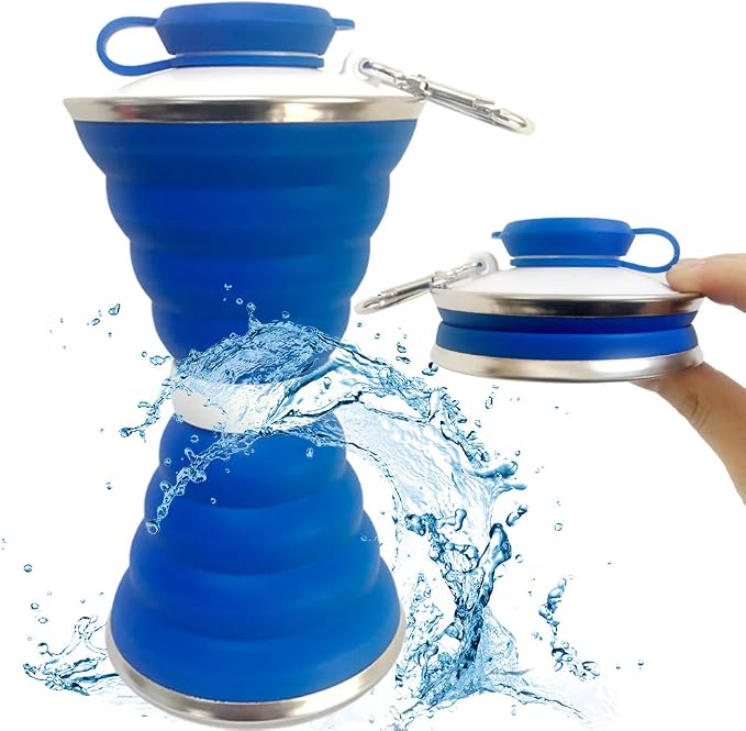 Collapsible Water Bottle, Camping Cup by SEMETOR