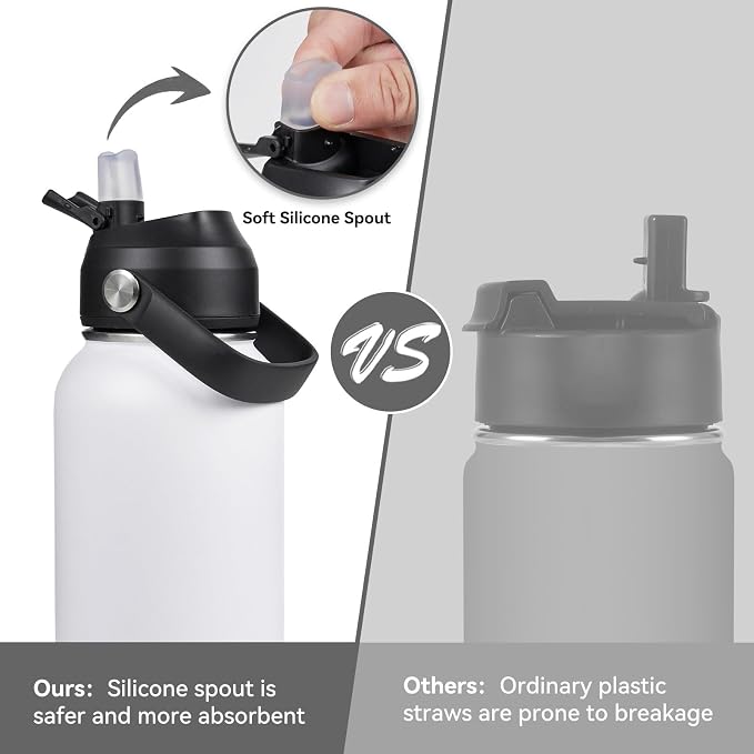 Fijinhom 32oz Insulated Stainless Steel Water Bottle, Wide Mouth Double Wall - Image 4