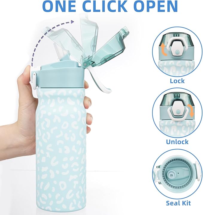 BJPKPK Insulated Water Bottle 18oz Stainless Steel Water Bottles - Image 3