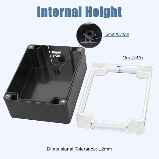 LeMotech Project Box ABS Plastic IP65 Waterproof Dustproof Electrical Junction - Image 3