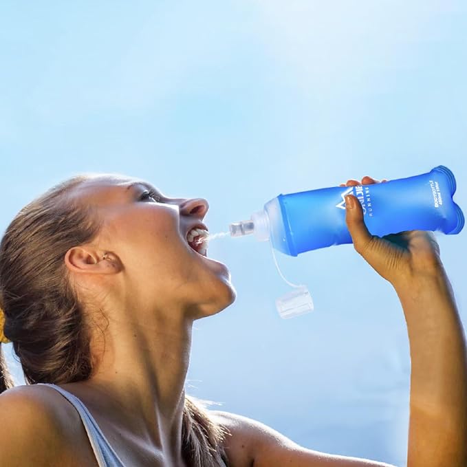 TRIWONDER TPU Soft Folding Water Bottles BPA-Free Collapsible Flask - Image 7