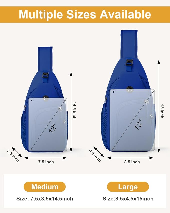 Pritent Crossbody Bags for Women Man, Waterproof Sling Bag Backpack Trendy - Image 2