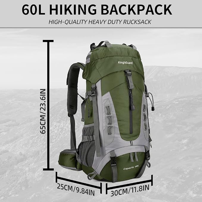 King'sGuard 60L Hiking Backpack - Image 5