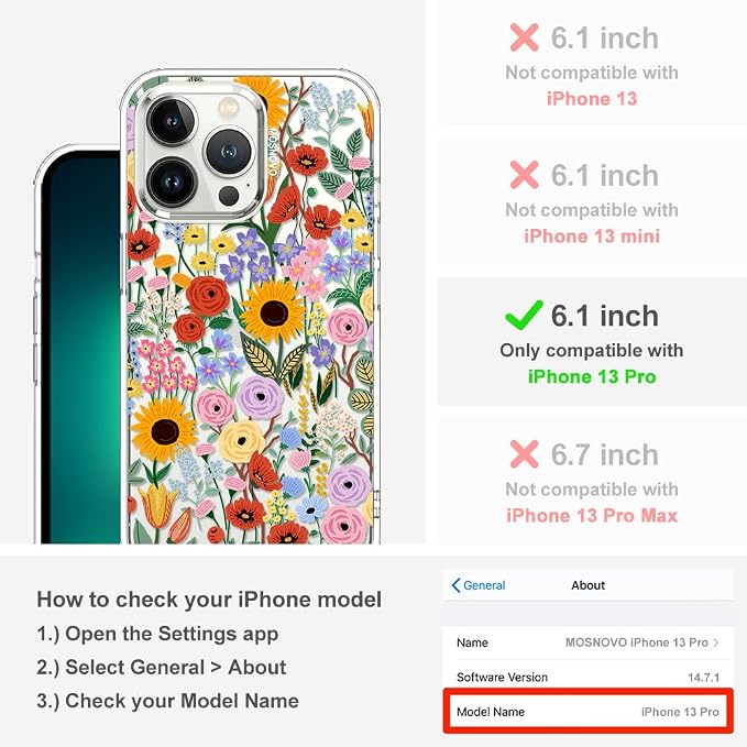 MOSNOVO Case for iPhone 13 Pro - Image 2