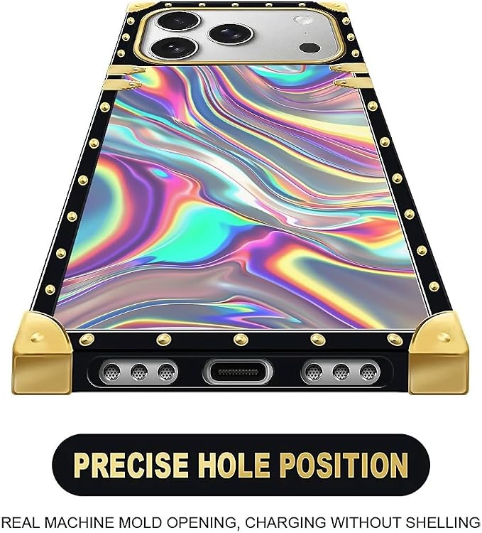 for iPhone 17 Pro Max Case Luxury Golden Decoration - Image 5