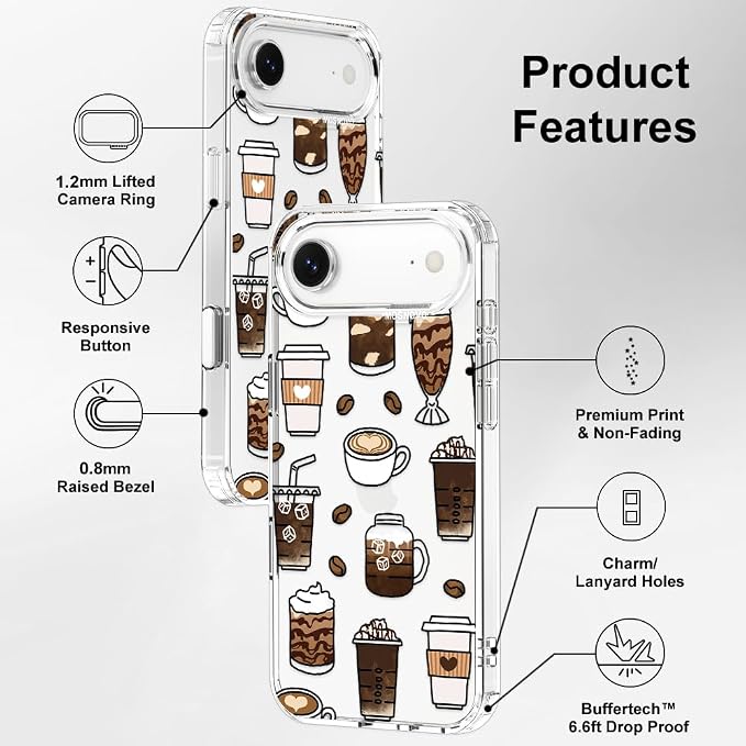 MOSNOVO for iPhone Air Case | Military Grade 6.6ft Drop Tested | Camera Control - Image 7