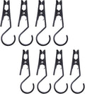8 Pcs Hooks Clip Super Strong Black Plastic Clips Laundry Hooks Clothes Pins by Shiyueshiri