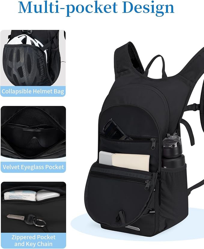 Hydration Backpack with 2L Water Bladder, Hiking Water Backpack - Image 5