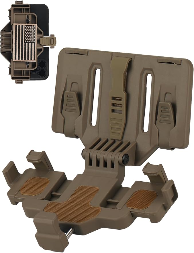 Tactical Molle Phone Holder for Plate Carrier Vest, Quick-Release Heavy Duty by EralcNa