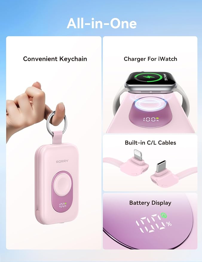 RORRY Portable Charger, 20000mAh PD 30W Portable Charger Power Bank - Image 2