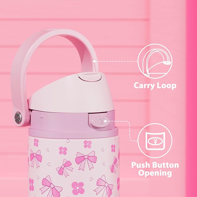 24 oz Insulated Water Bottle for Women: Meoky Stainless Steel Water Bottle - Image 4