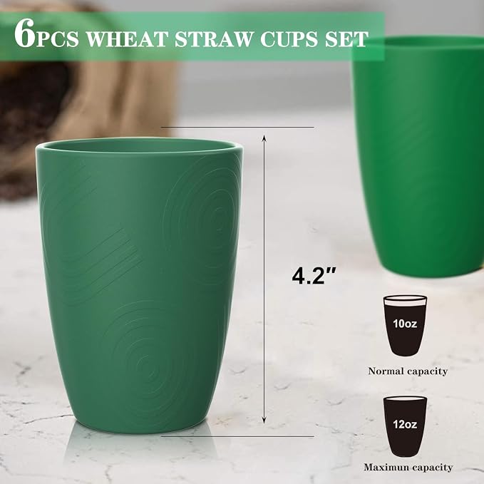 Homienly Cups for Drinking 12oz Daily Use Cups Dishwasher Safe Plastic Cups - Image 2