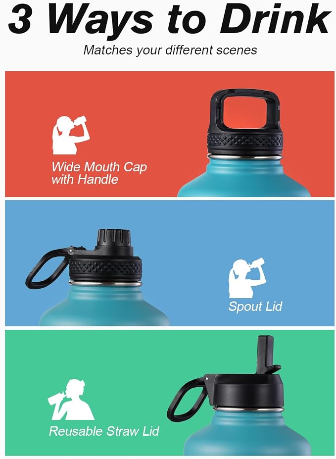 Coolflask Half Gallon Water Bottle Insulated - Image 5