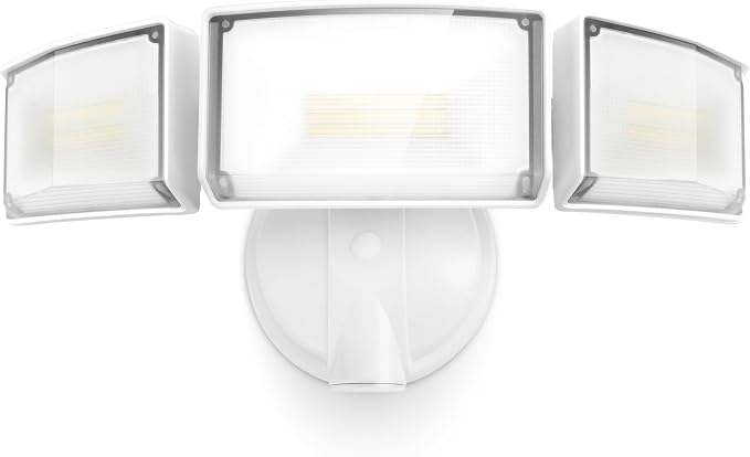 LUTEC 75W 8000 Lumen Floods Light Outdoor, Switch Controlled LED Security Lights by LUTEC