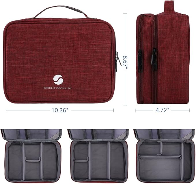 ORIENT FAMULAY Travel Electronics Organizer, Waterproof Cable Organizer Bag - Image 4