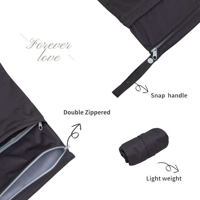 ALVA ALVABABY 3 Cloth Diaper Wet Dry Bags Waterproof Reusable - Image 2
