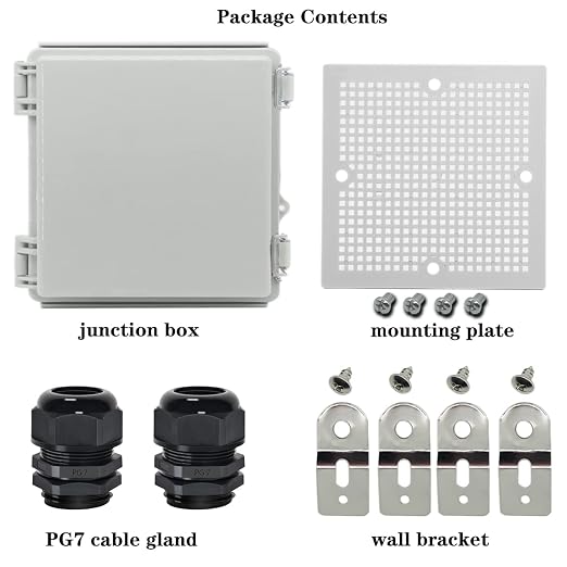 Zulkit Junction Box, IP67 Waterproof Electrical Box Hinged Cover Stainless - Image 6