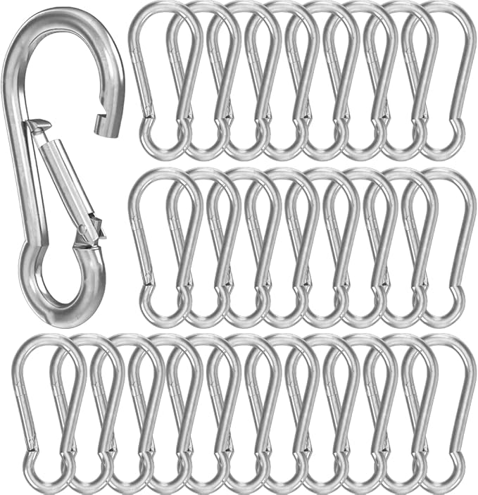 BoxerTool Heavy Duty Spring Snap Hooks 4Inch, 3/8" 20 Pack by BoxerTools