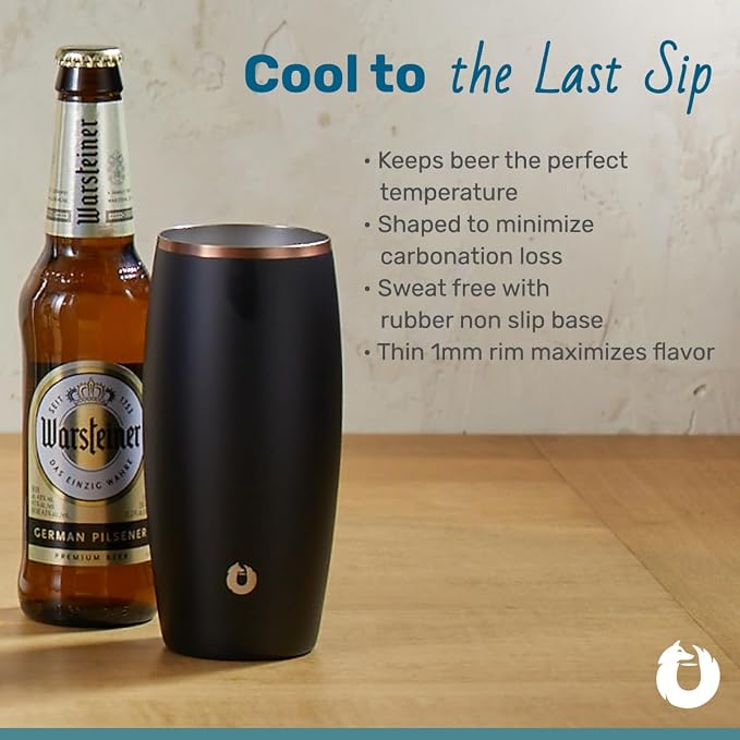 SNOWFOX Insulated Beer Glasses, Premium Vacuum Insulated Stainless Steel - Image 2