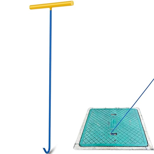 Barydat 1 Pcs Heavy Duty Manhole Cover Hook 30 Inch Handy Hook Lifting Tool by home