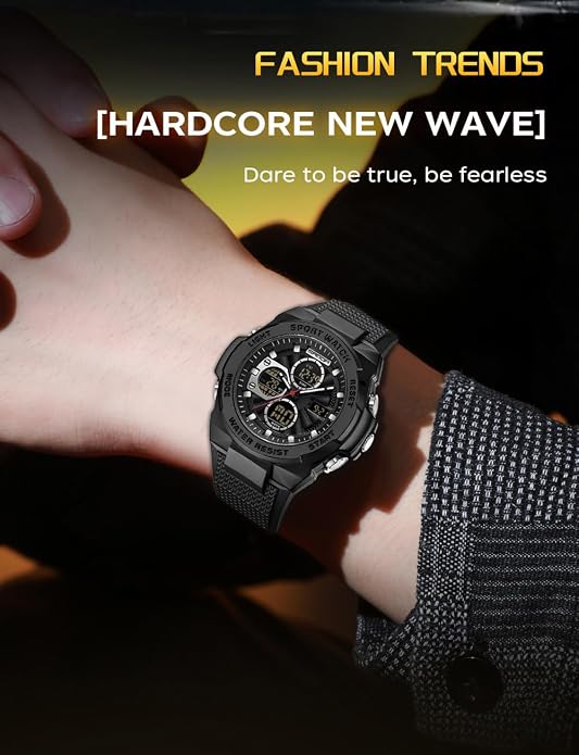 FANMIS Mens Military Multifunction Digital LED Watch Electronic Waterproof - Image 3