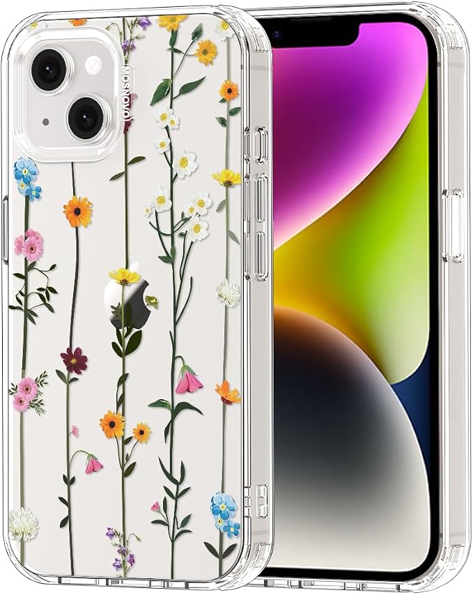 MOSNOVO for iPhone 13/14 Case | Military Grade 6.6ft Drop Tested | Clear by Mosnovo