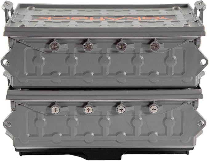 YakAttack TracPak Combo Kit – Battleship Grey | 2 Stackable Storage Boxes + - Image 5